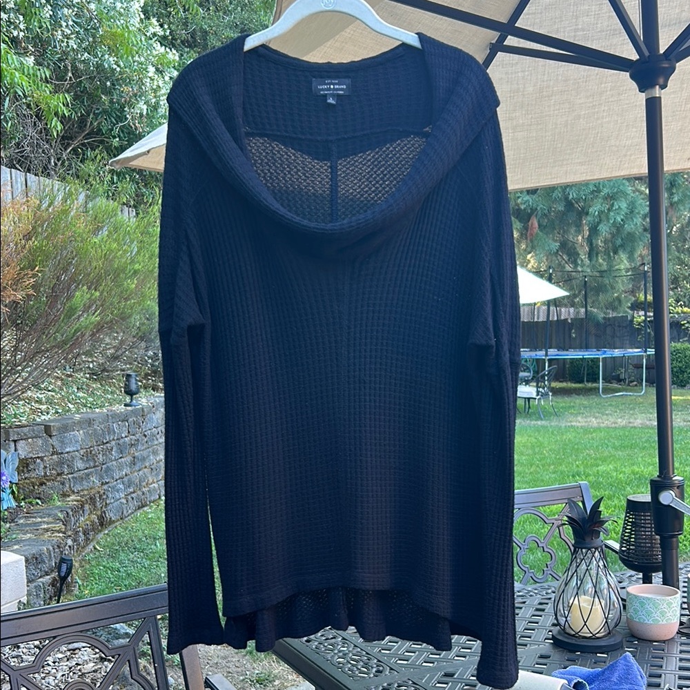 Lucky Brand Navy Knit Top